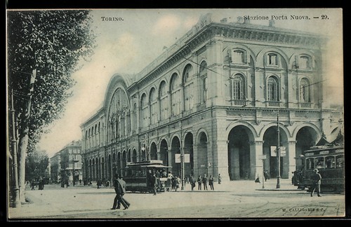 Cartolina torino stazione - cartolina, torino,