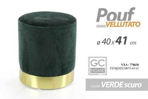 Pouf cilindrico moderno - pouf,