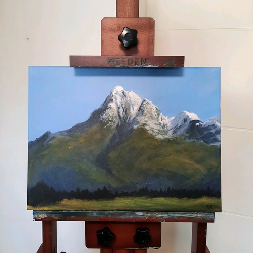 Quadro paesaggio acrilico - , su
