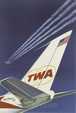 STAMPA POSTER VINTAGE TWA
