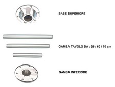 Gamba tavolo alluminio - gamba,