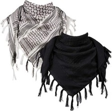 100% Cotton SHEMAGH HEADSCARF - Colour Option - Military Keffiyeh Arab Army Wrap