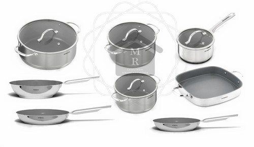 Set pentole acciaio - 12,