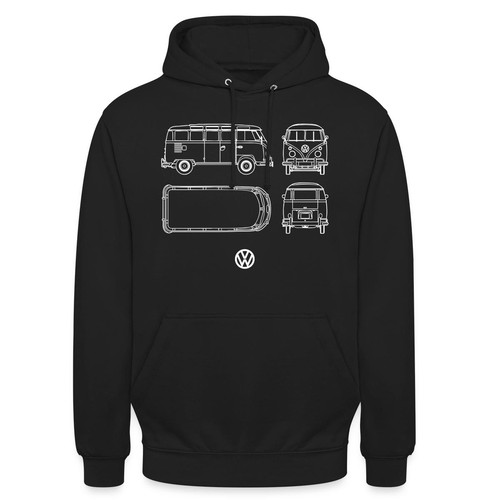 Felpa con cappuccio - , unisex