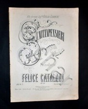 Musica spartiti - Scacciapensieri - Scherzo melodico per piano - F. Catalani