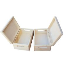 SCATOLA/BAULE LEGNO, SET DA