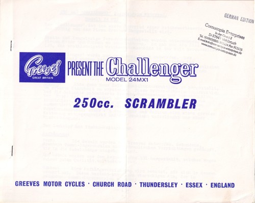 Greeves challenger 250 - greeves,