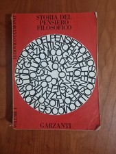 STORIA DEL PENSIERO FILOSOFICO 1 Volume primo Filosofia antica e medievale 1977