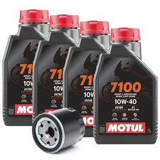 KIT TAGLIANDO 4L MOTUL 7100 10W40 FILTRO OLIO Honda CB F Hornet - 600 cc 1998 - 