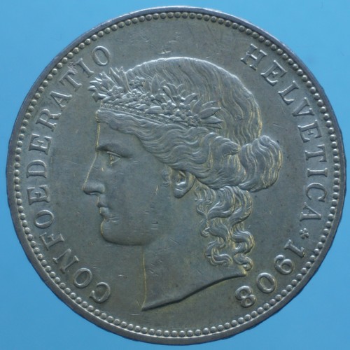 Svizzera franchi 1908 - 5,