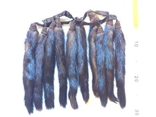 LOTTO 10 X CODA VISONE VINTAGE per stola pelliccia code portachiavi collo 