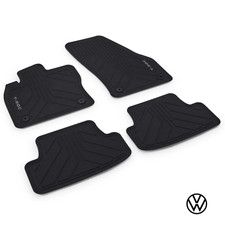 Set 4 Tappetini Originali Volkswagen T-Roc dal 2017 in gomma nero 2GA061500 82V