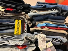 vintage stock abbigliamento jeans zampa 50 pezzi firmati Bulk Flared Jeans