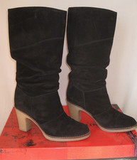 STIVALI CARLO PAZOLINI ITALIA SCAMOSCIATI NERI TAGLIA 38(US8)