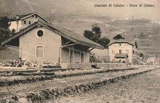 dq367 cartolina stazione di