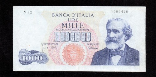 Mille 1000 lire giuseppe verdi - 1000,
