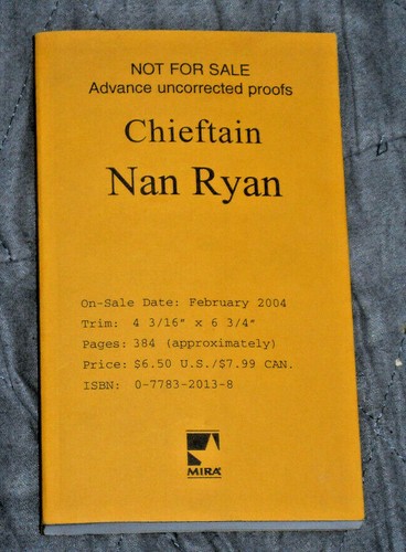 Chieftain nan ryan rare - nan,