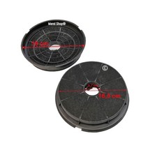 Filtri ai Carboni Attivi 2 PZ per Cappa H 3,5 cm Diametro 16,5 cm by Marel Shop®