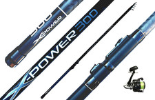 Set Canna XPOWER 3 Metri Mulinello Filo Pesca Trota Lago Bolognese Galleggiante