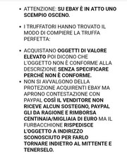 COLLANA X utente NUOVO NOME sarhita76 EX paca1976 TRUFFA €590 DA BOLLATE/LINATE