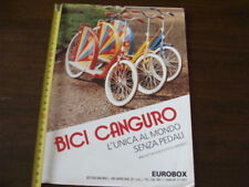 Brochure depliant Bici Canguro bicicletta senza pedali vintage TIPO GRAZIELLA