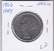1966 italy 100 - 100, lire