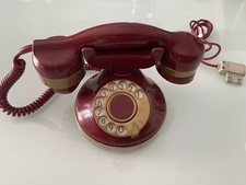 telefono vintage anni 70 rosso Telcer Mod. Hollywood.