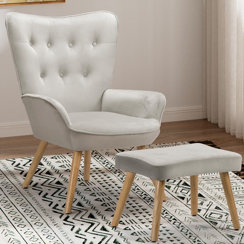 Poltrona con sgabello - poltrona, da