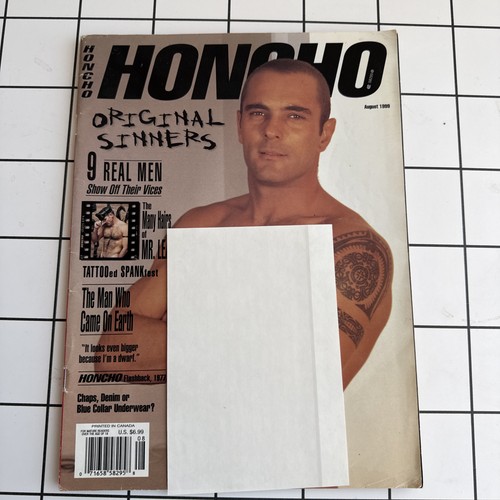 Honcho magazine august 1999 - august,
