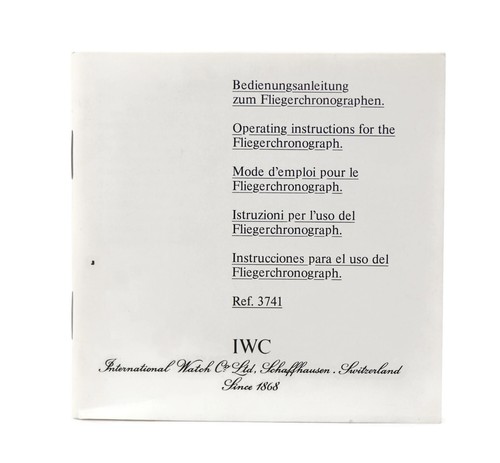 Iwc pilota cronografo 3741 - pilota,