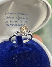 #old DIAMOND RING  anello vintage brillante natural ORO gold 18KT750°/°°° anni60