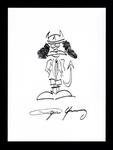 Schizzo originale autografato