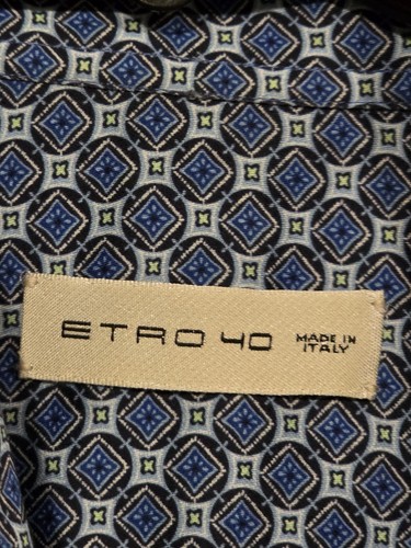Etro made italy button front - made,