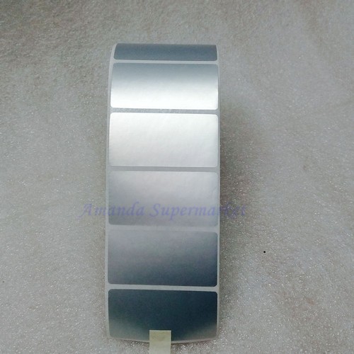 Adesivo argento etichetta pet - adesivo,