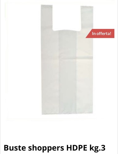 Buste shopper plastica bianca - buste,