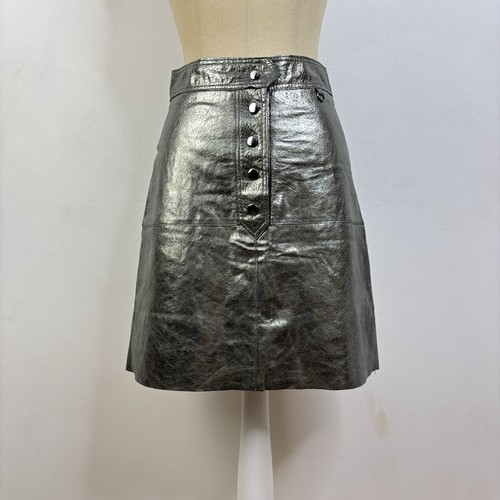Zara minigonna argento lamina