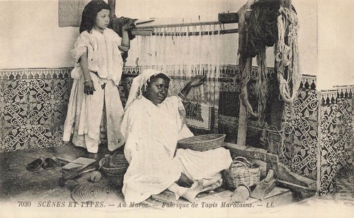 Vintage cartolina del - del, marocco