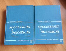 SUCCESSIONI E DONAZIONI - GUIDO CAPOZZI - TOMO 1 E 2 - GIUFFRÈ - 2002