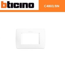 PLACCA 3 POSTI BTICINO LUNA C4803/BN BIANCO