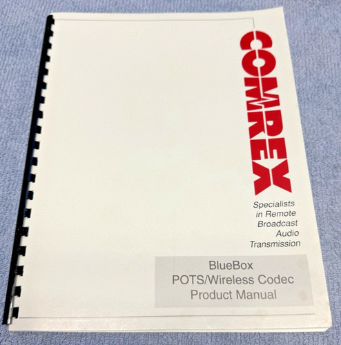 Comrex bluebox pots codec - bluebox, pots/codec