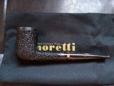 Moretti Pipa da Biliardo Rusticata con Stelo in Corno