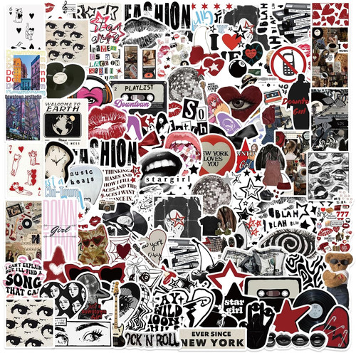 100 pezzi adesivi impermeabili - pezzi,