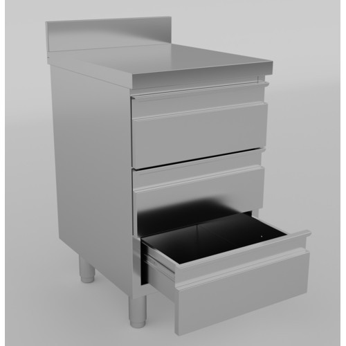 Cassettiera 50x70x85 acciaio