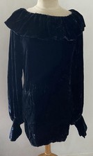 Abito tunica velluto nero