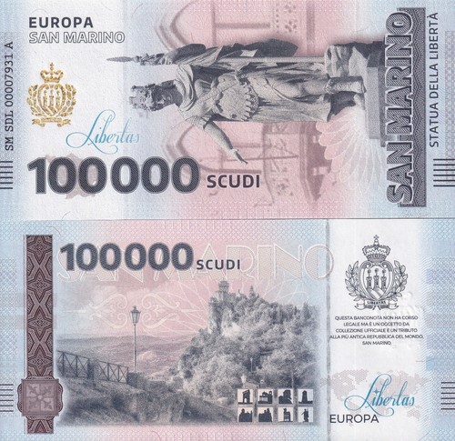 Repubblica san marino - repubblica, 100000