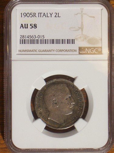 1905 italy lire ngc au - r,
