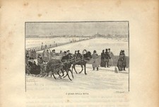 Stampa antica san pietroburgo - stampa,