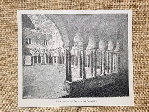 Amalfi 1899 interno convento - amalfi,