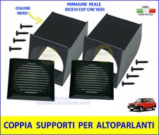 COPPIA SUPPORTI per CASSE da 100 mm. + GRIGLIE QUADRATE VITI PANDA FINO AL 2003 