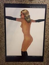 poster originale della Mostra de”Il Calendario PIRELLI “ a Venezia nel 1997